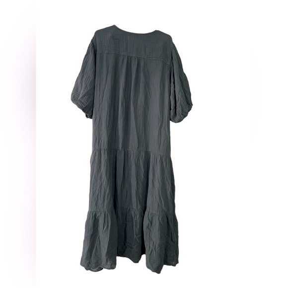 Velvet by Graham NWT Women’s Pauline Cotton Gauze midi dress. Size 2X. Pockets. - Picture 2 of 7